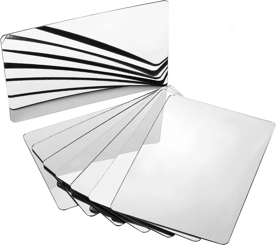 15 10cm Rectangle Acrylic Tape Backing Adhesive Locker