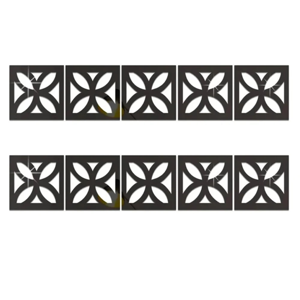 5/10cm Acrylic Wall Mirror Sticker Adhesive Living Room
