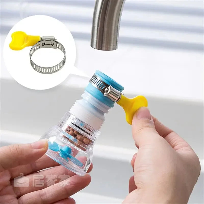 Anti-Splashing Faucet Can Rotate Extend Filter Universal Water