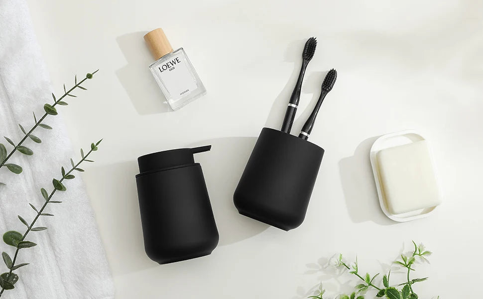Bathroom Accessory - 2-Piece Soap Dispenser Cup Bathroom