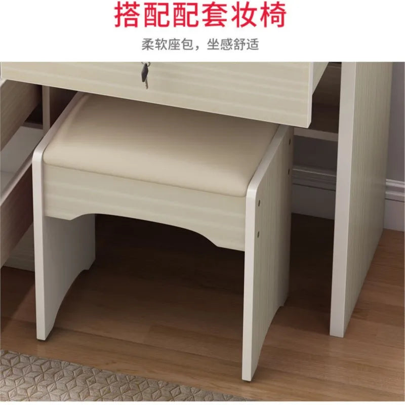 Dressing Table Small Apartment Dresser Modern Makeup Mirror
