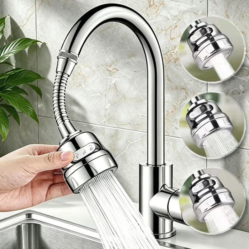 Faucet Extender 360 Degree Rotary Sink Faucet Bubbler
