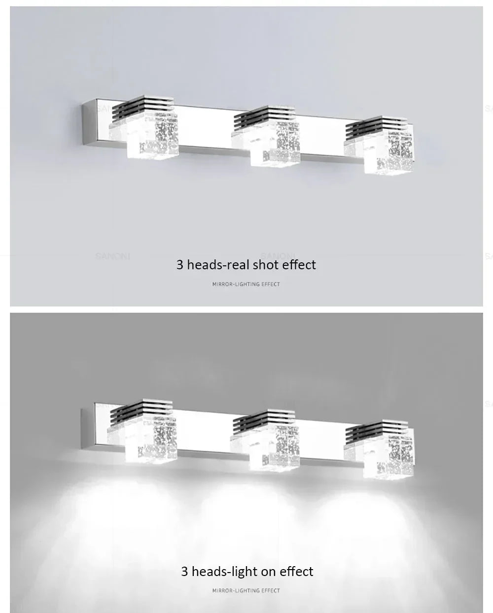 Modern Led Wall Lamp Crystal Sconce Living Dining