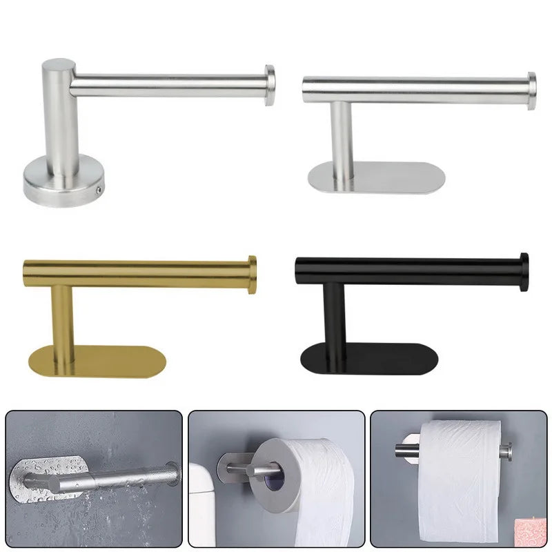 304 Stainless Steel Bathroom Matte Black Toilet Paper