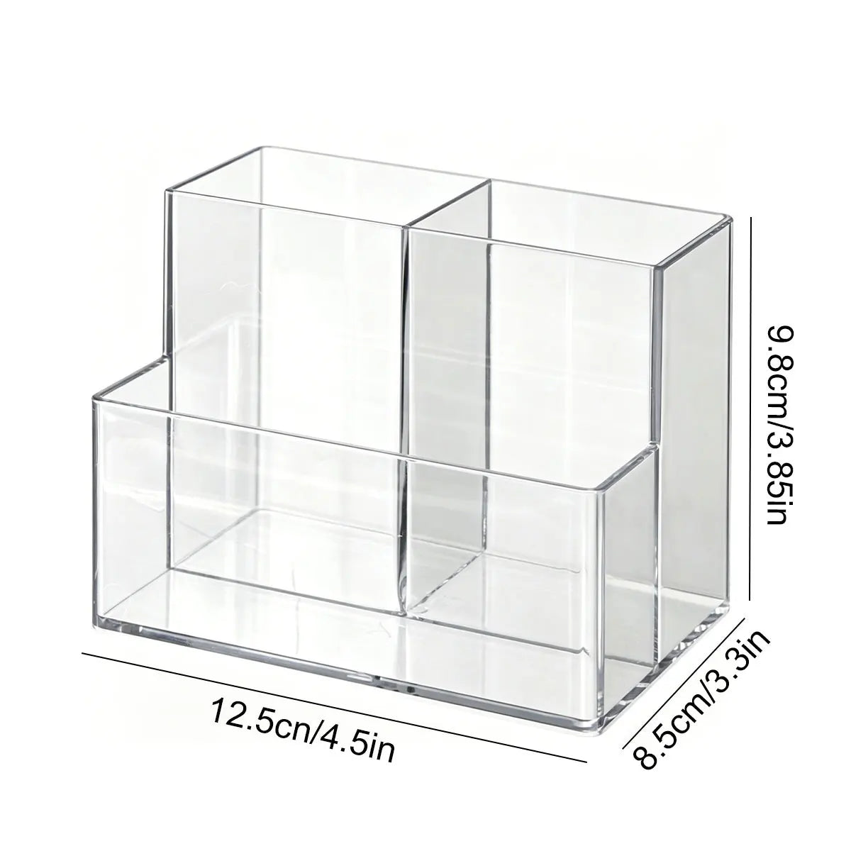 1/2pc Transparent Makeup Storage Box Acrylic Mirror Cabinet