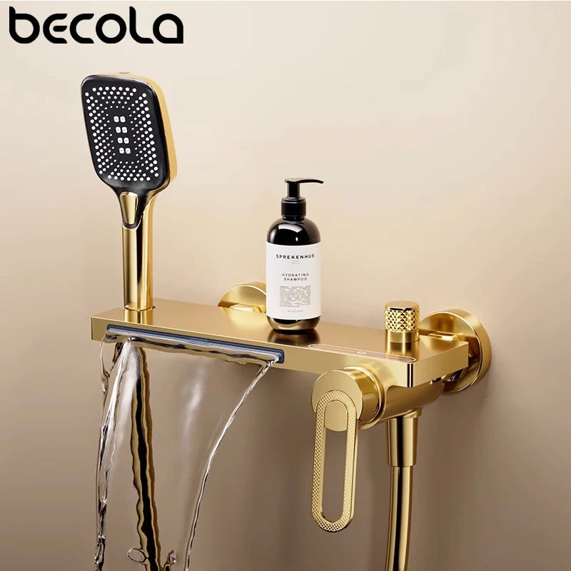 Bathtub Shower Faucet Handle Spout Mixer Tap Hand