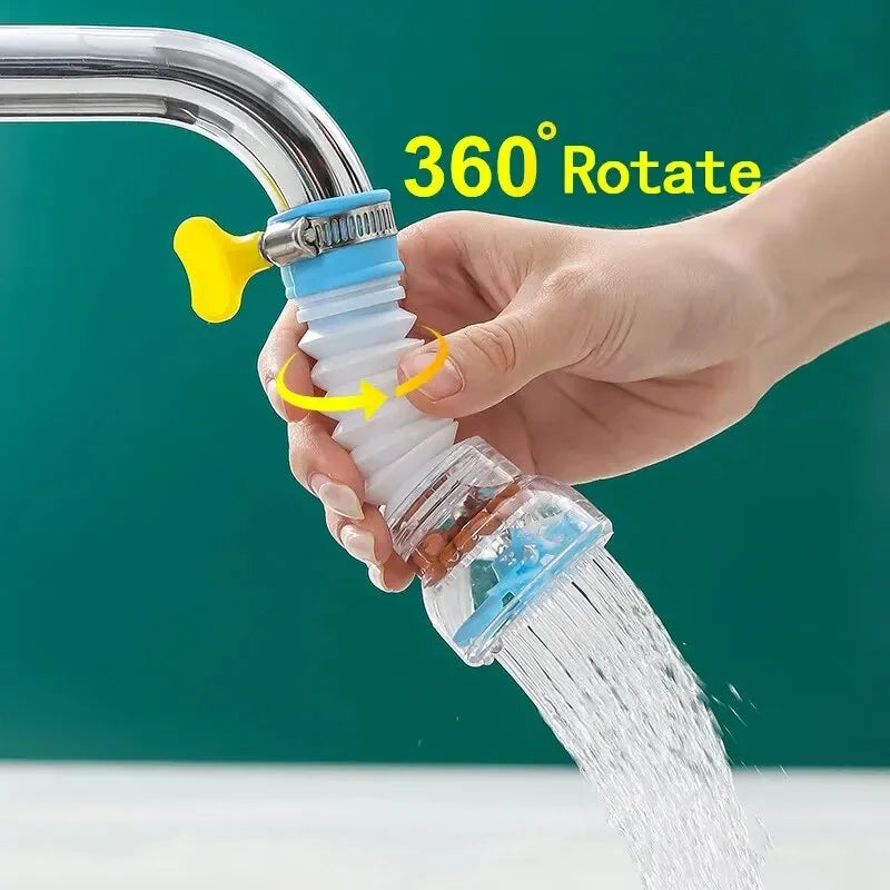 Anti-Splashing Faucet Can Rotate Extend Filter Universal Water