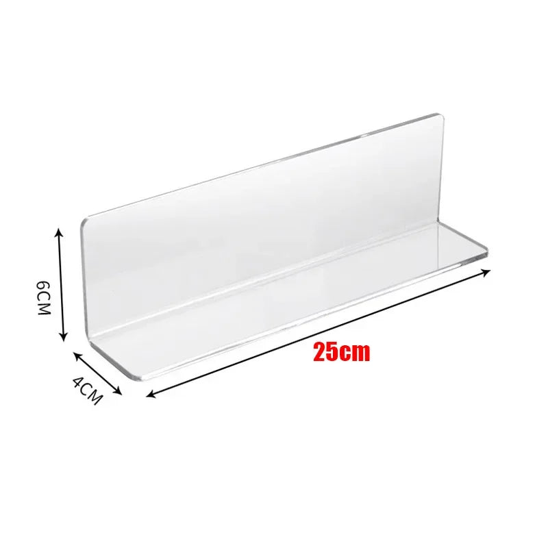 L-Shaped Acrylic Gap Partition Baffle - Anti-Fall Storage