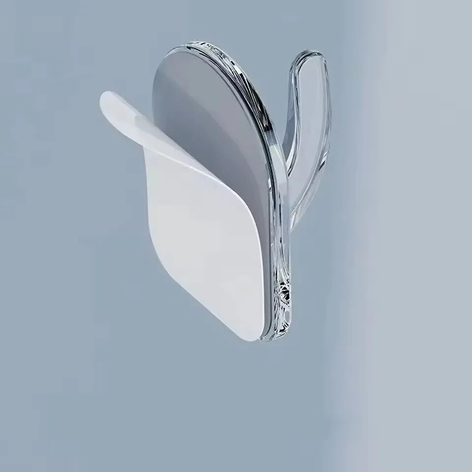 Transparent Strong Adhesive Mini Hook Door Bathroom Mirror