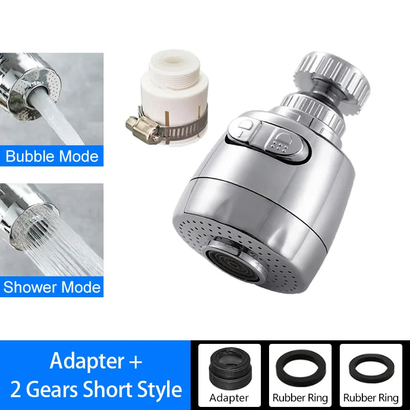 Faucet Extender 360 Degree Rotary Sink Faucet Bubbler