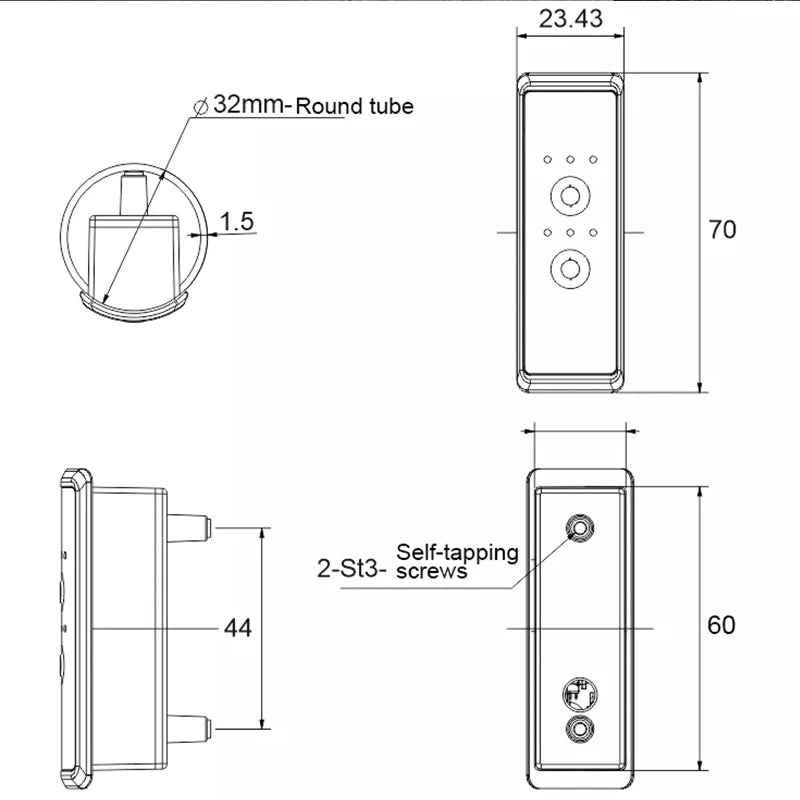 Bathroom Towel Rack Heating Time Controller Electric Dry