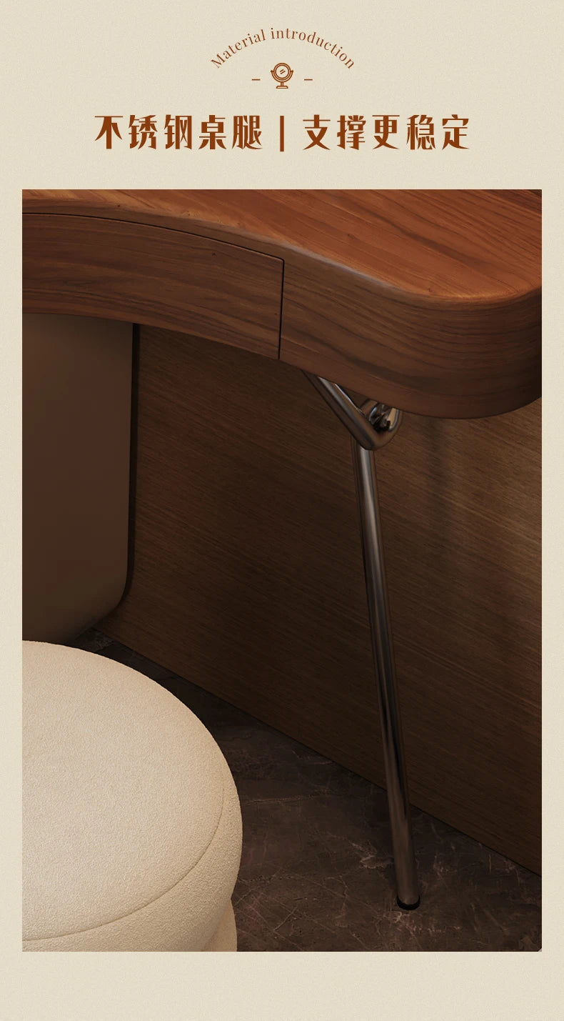 Vintage Unique Vanity Table Aesthetic Elegant Beauty Premium
