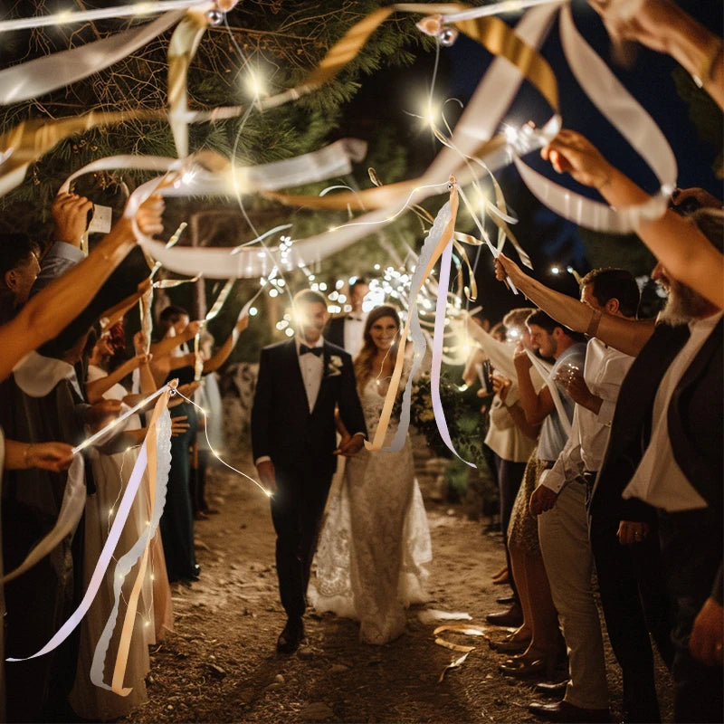 Wedding Ribbon Fairy Wand Light Up Magic Wand