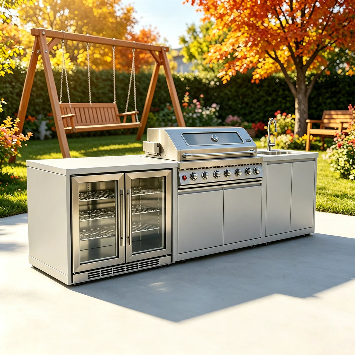 Full Outdoor Grill Sink & Modern Outdoor Kitchens
