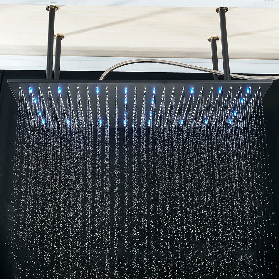 Luxury 80cm Rain Shower Head Chrome Big Top