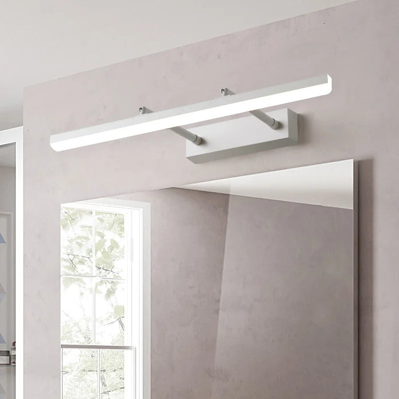 Led Simple Modern Waterproof Anti-Fog Retractable Mirror