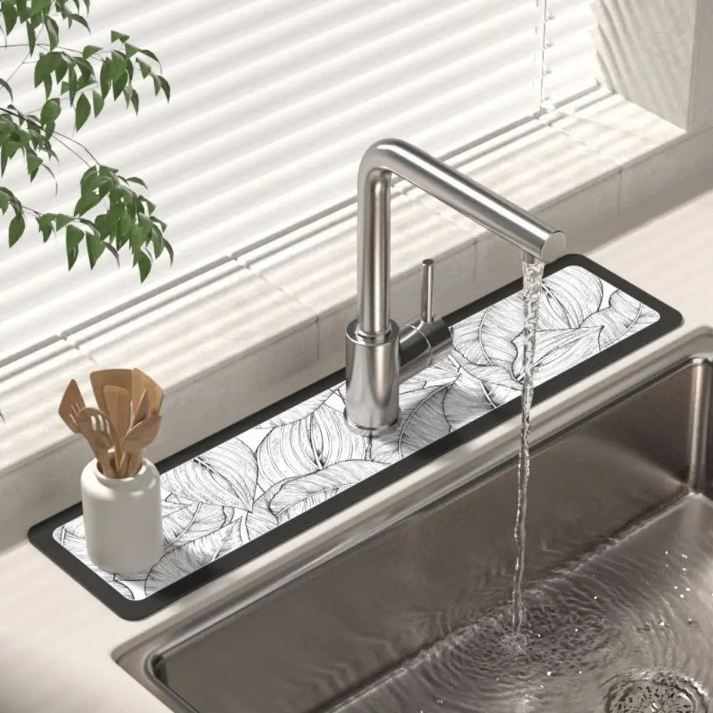 Fashion Sink Faucet Mat Bathroom Countertop Protector Pad