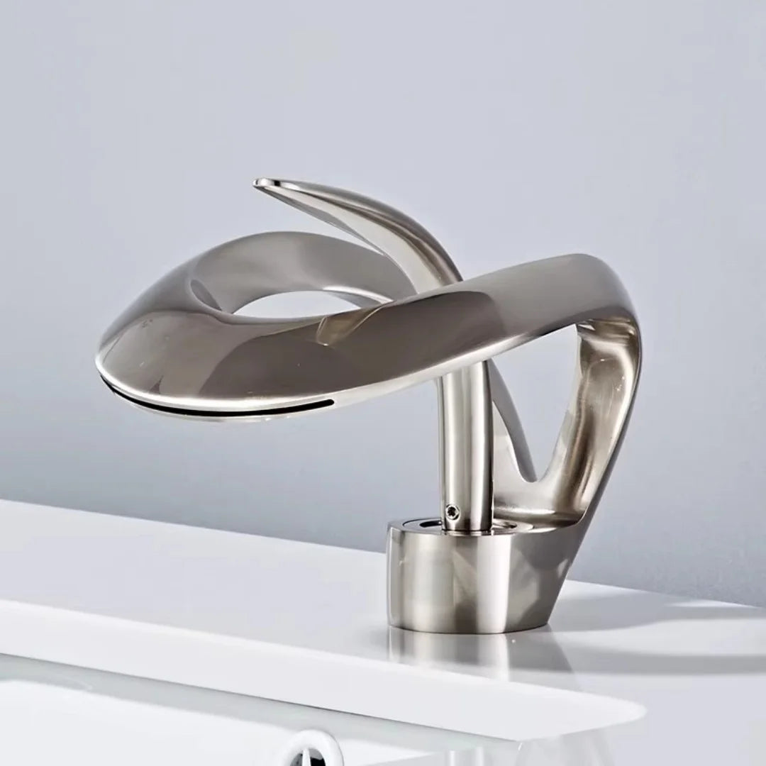 Brushed Gold Bathroom Faucet Brass Rose Gold Bathroom