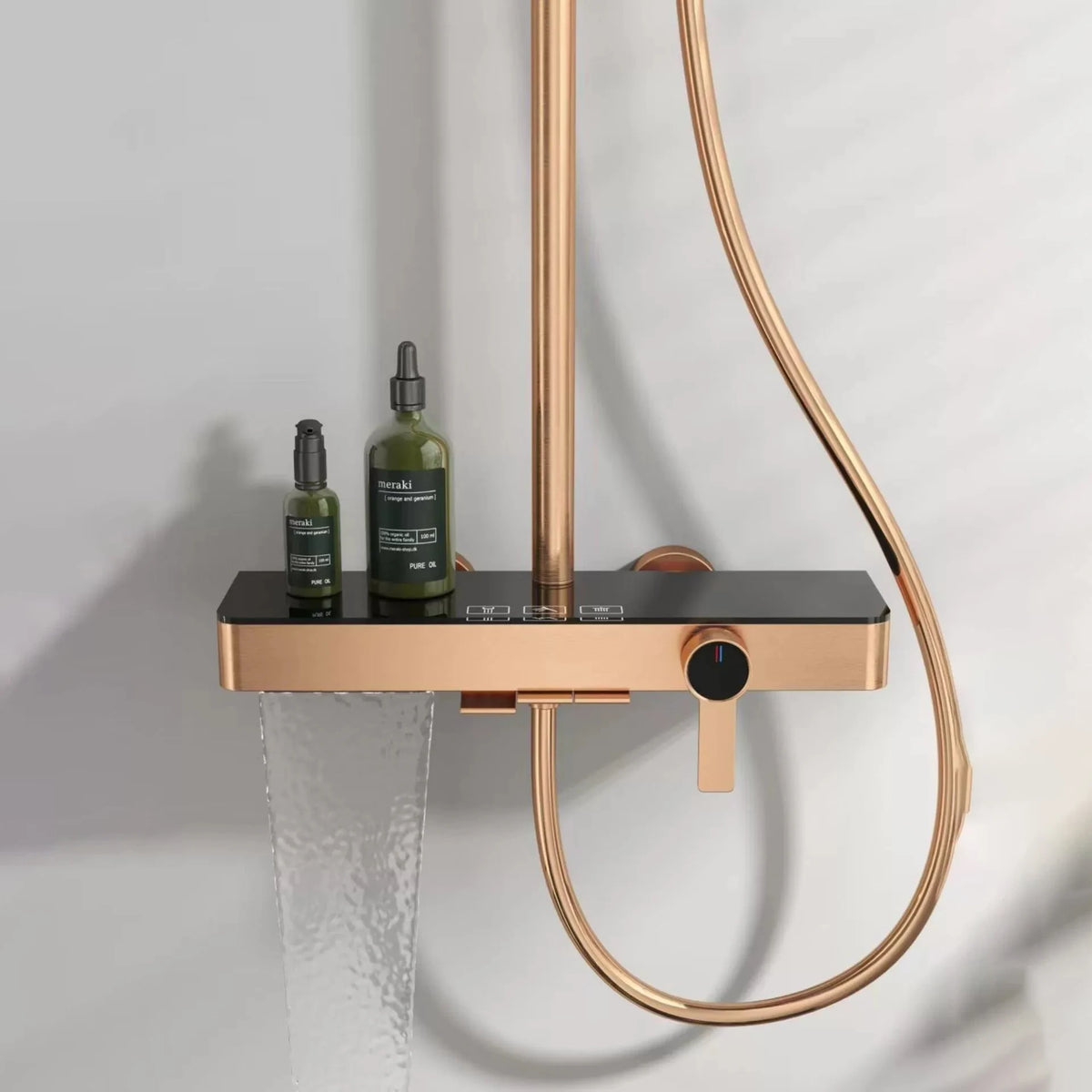 Cold Waterfall Piano Bathroom Shower 12 Inch Rain