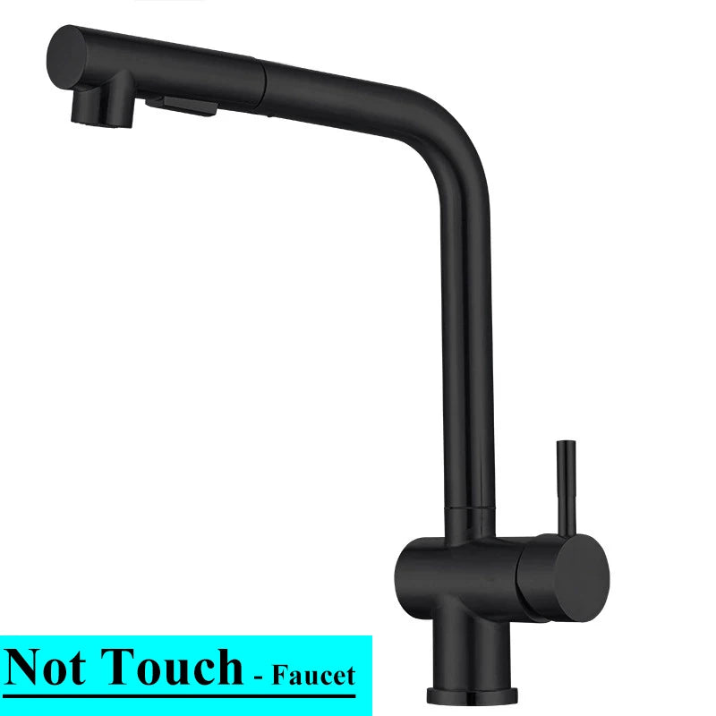 Cold Touch On Faucets Stainless Steel Pull Out