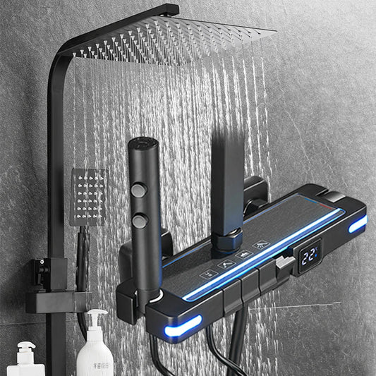 Brass Shower Faucet Thermostatic Digital Display Bathroom Faucet