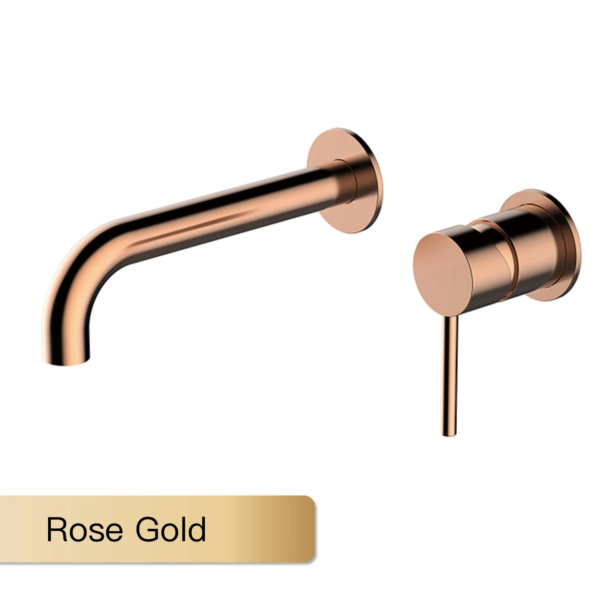 Modern Wall-Mounted Black Brass Bathroom Faucet Concealed Design