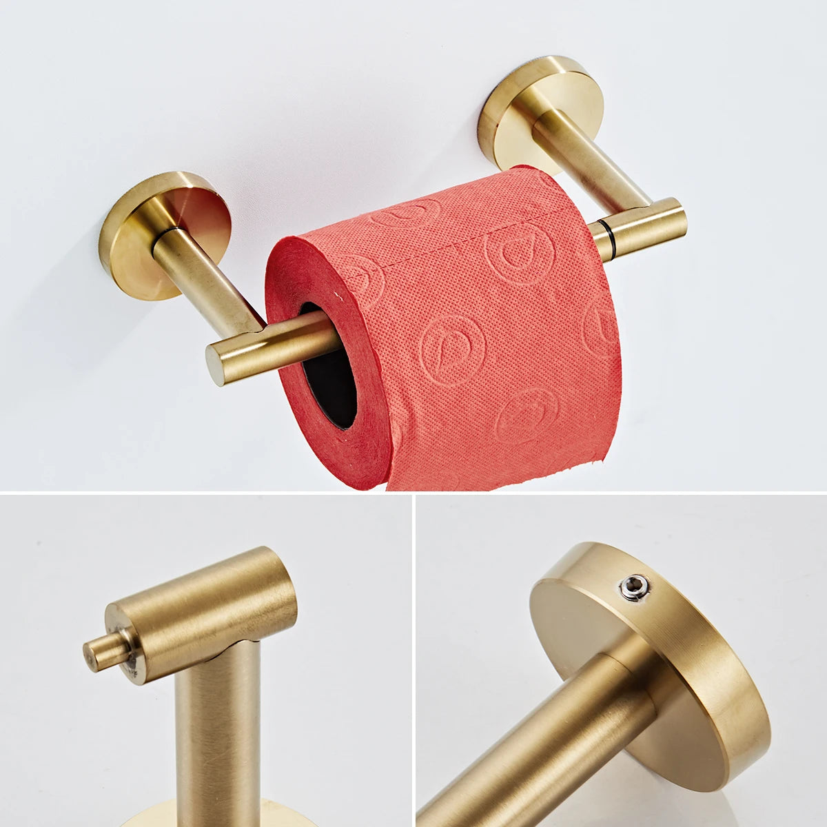 304 Stainless Steel Roll Paper Holder Rotatable Toilet