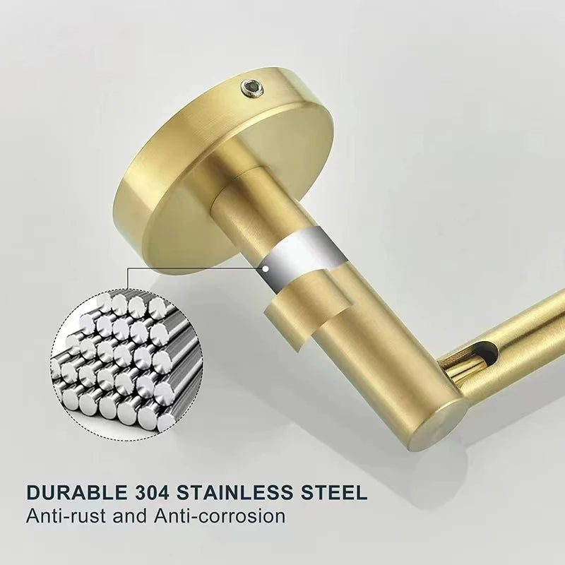 Stainless Steel Toilet Paper Holder Wall Mounted Toilet