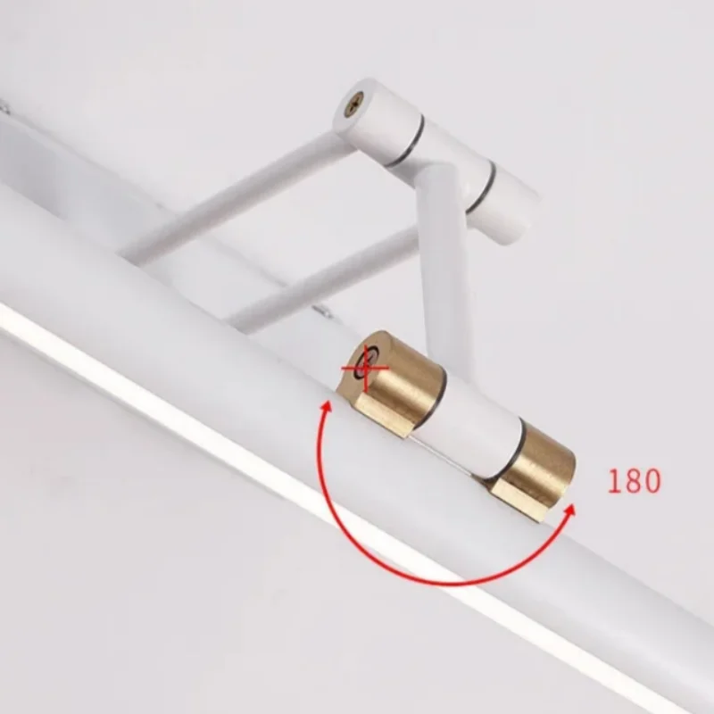 Led Bathroom Vanity Light Adjustable Swing Arm Mirror