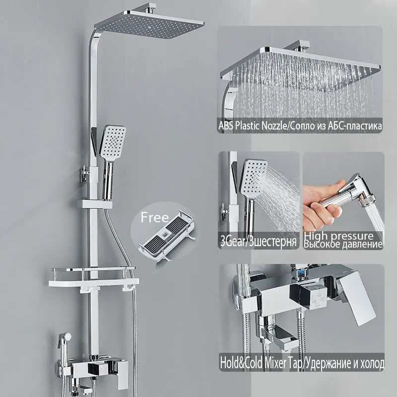 Black Shower Faucet Ways Showers Faucet Systems Adjustable