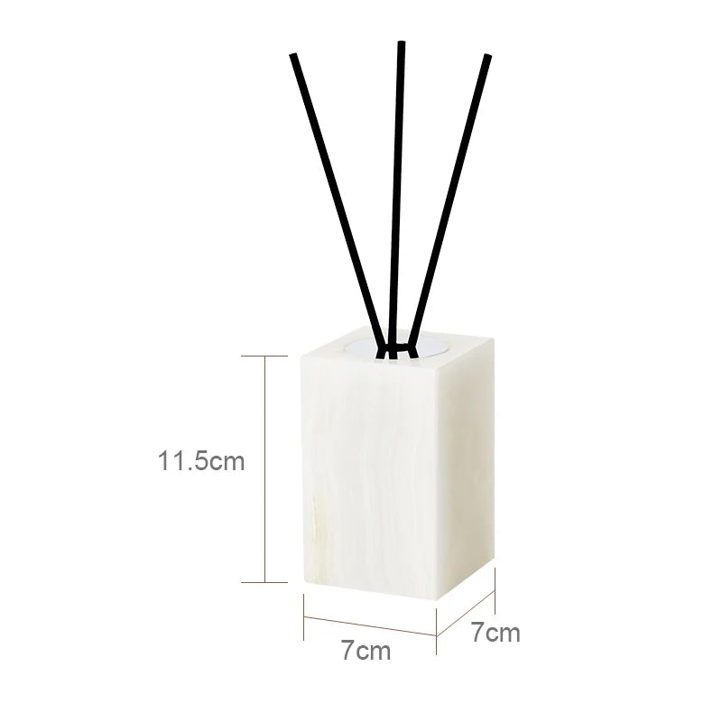 White Onyx Natural Marble Bathroom Elegant Soap Dispenser