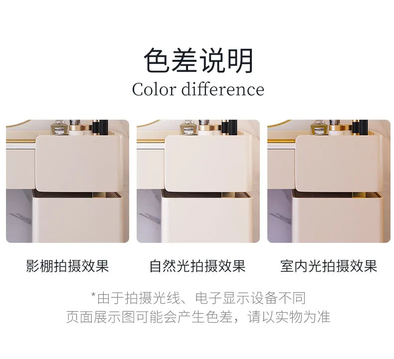 White Modern Vanity Table Living Room Makeup Vanity