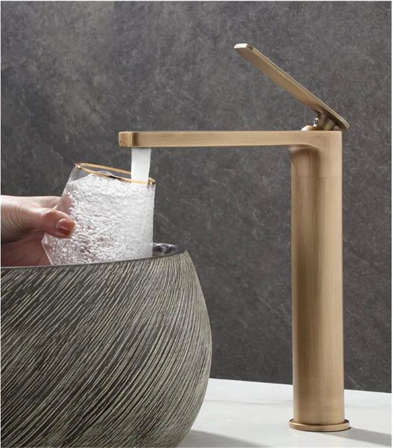 Basin Faucets Antique Bronze Bathroom Faucet & Cold