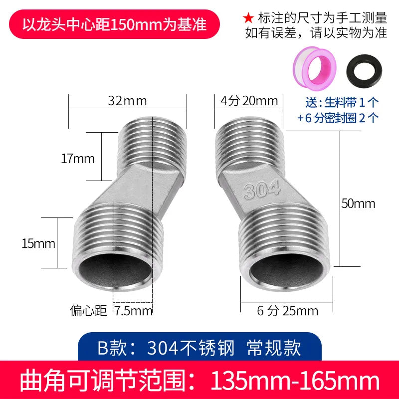 2pcs Solid Brass Wall Mounted Replacement Angle Valve