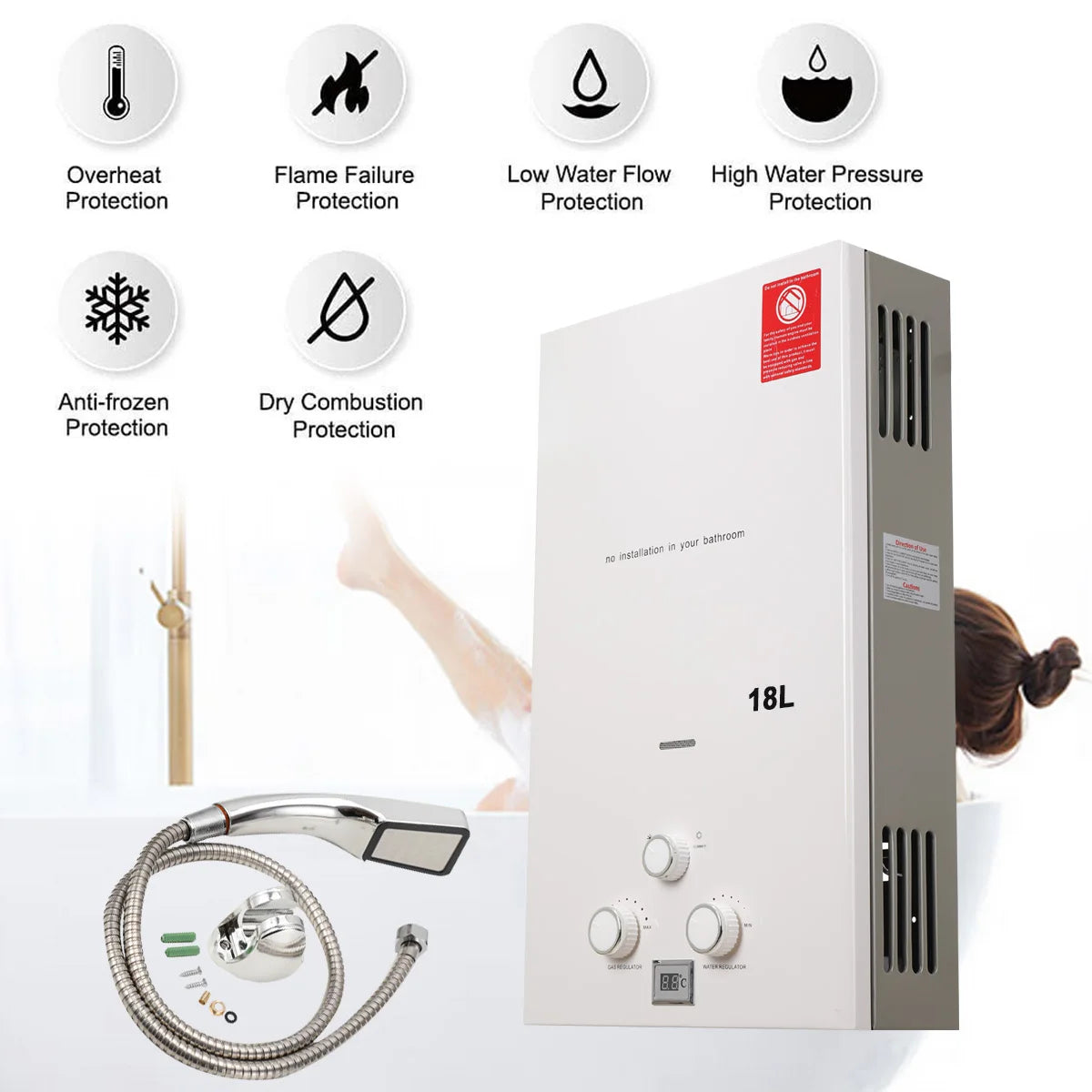 Water Heater Instant Gas Water Heater Propane Gas