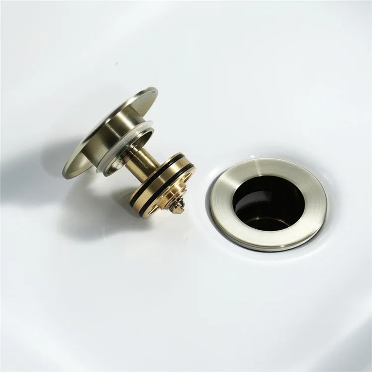 Drain Stoppe Gold Bathroom Basin Sink Pop-Up Drain