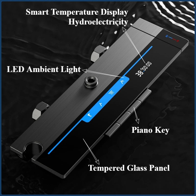 Four Ways Water Outlet Bathroom Shower System Intelligent