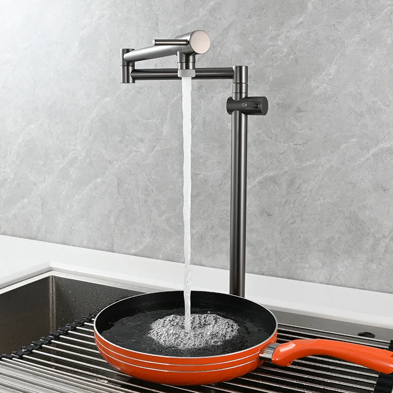 Ciencia Brass Pot Filler Faucet Wall Mount Sink