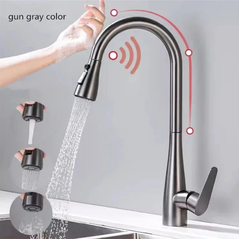 Gegve Smart Touch Faucets 304 Stainless Steel Removable