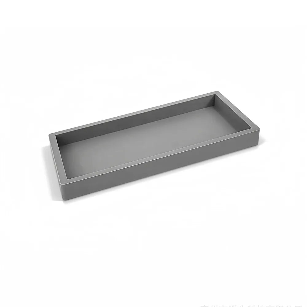 Thickened Bathroom Counter Tray Rectangular Lightweight Silicone