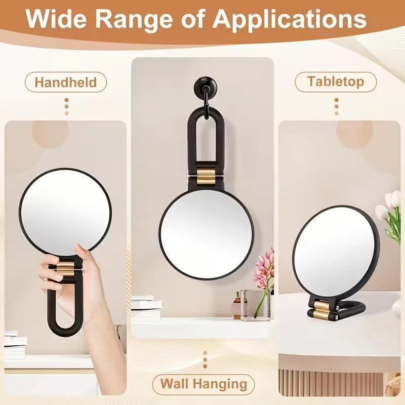 Hd Double-Sided Makeup Mirror 1x/80x Magnification Handheld