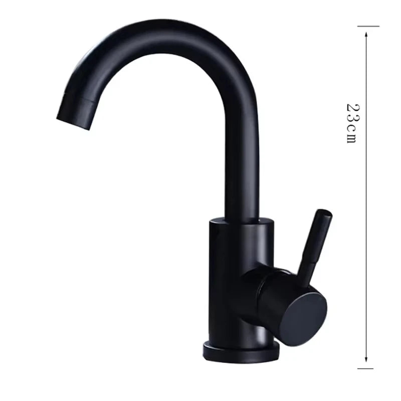 304 Stainless Steel Bathroom Basin Faucet Cold Wash