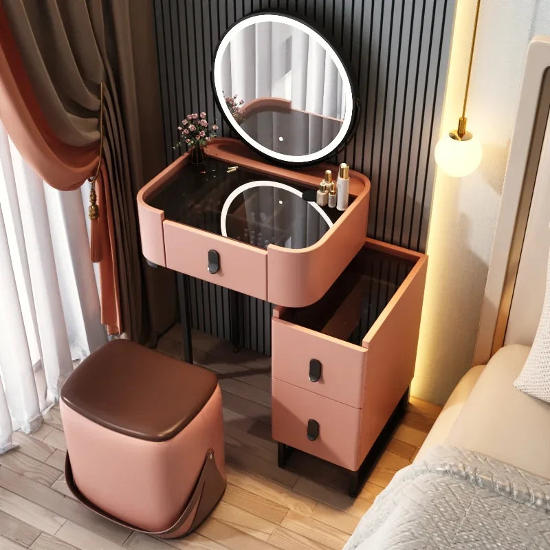 Girls Bedroom Dressing Table Storage Stool Solid Wood