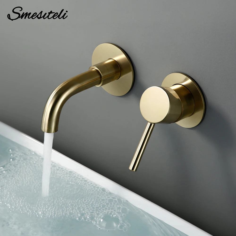 Basin Faucet Bathroom Mixer Sink Tap Wall Mounted