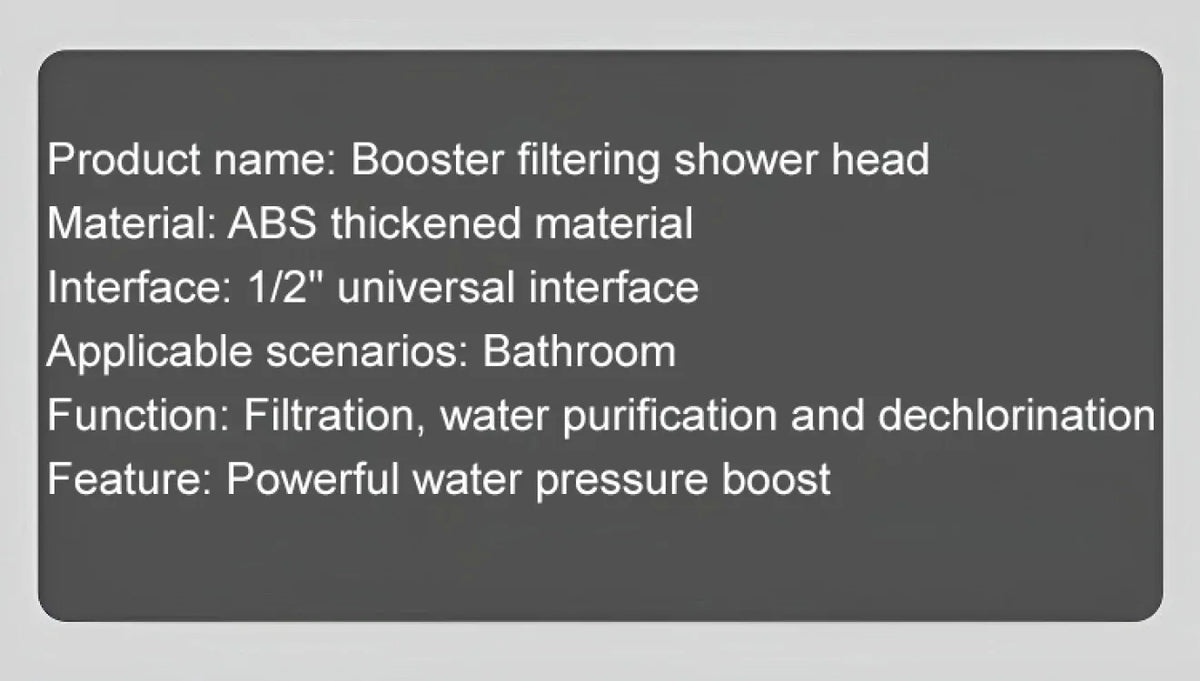 High Pressure Shower Head Modes Adjustable Spray Massage