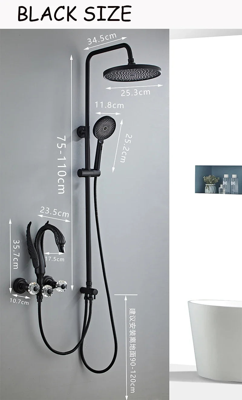 Becola Modern Shower Head Bathroom Rainfall Shower Bathroom