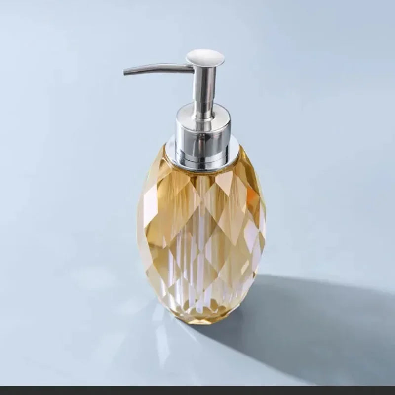 Light Luxury Crystal Bathroom Crystal Transparent Soap Dispenser