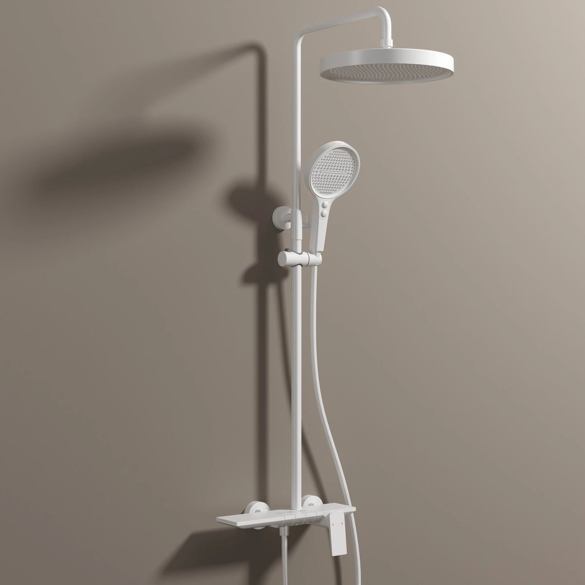 Brushed Gold Piao Bathroom Shower System Brass Waterfall