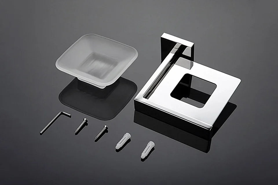 Stainless Steel Bathroom Hardware Mirror Chrome Polished Towel