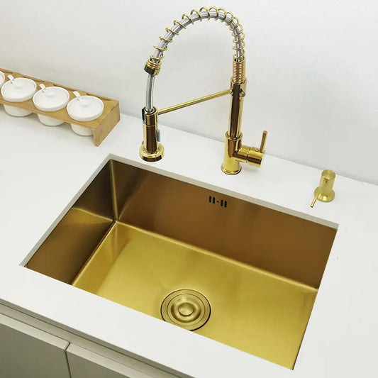 Gold Sink 304 Stainless Steel Sinks Above Counter